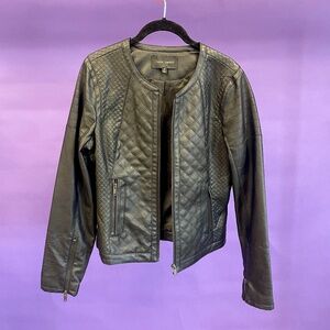 Harve Benard Faux Leather Jacket